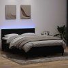 Box spring postel s matrací 140x220 cm samet [3316738] (Barva Tmavě šedá)
