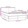 Box spring postel s matrací 140x220 cm samet [3316738] (Barva Tmavě šedá)