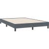 Box spring postel s matrací 140x220 cm samet [3316738] (Barva Tmavě šedá)