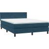 Box spring postel s matrací 140x220 cm samet [3316738] (Barva Tmavě šedá)