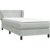 Box spring postel s matrací 80x210 cm samet [3317341] (Barva Tmavě moddrá)