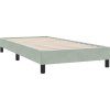 Box spring postel s matrací 80x210 cm samet [3317341] (Barva Tmavě moddrá)