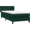 Box spring postel s matrací 80x210 cm samet [3317341] (Barva Tmavě moddrá)