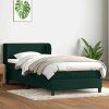 Box spring postel s matrací 80x210 cm samet [3317341] (Barva Tmavě moddrá)
