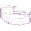 Box spring postel s matrací 80x210 cm samet [3317341] (Barva Tmavě moddrá)