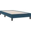 Box spring postel s matrací 80x210 cm samet [3317341] (Barva Tmavě moddrá)
