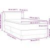 Box spring postel s matrací 80x210 cm samet [3317341] (Barva Tmavě moddrá)