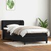 Box spring postel s matrací 80x210 cm samet [3317341] (Barva Tmavě moddrá)