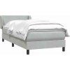 Box spring postel s matrací 90x210 cm samet [3317348] (Barva Růžová)