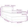 Box spring postel s matrací 90x210 cm samet [3317348] (Barva Růžová)