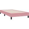 Box spring postel s matrací 90x210 cm samet [3317348] (Barva Růžová)
