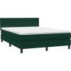 Box spring postel s matrací a LED 160x220 cm samet [3316744] (Barva Tmavě šedá)