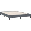 Box spring postel s matrací a LED 160x220 cm samet [3316744] (Barva Tmavě šedá)