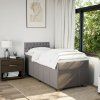 Box spring postel s matrací 90x200 cm textil [3289260] (Barva Černá)