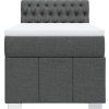 Box spring postel s matrací 90x200 cm textil [3289260] (Barva Černá)