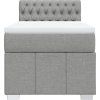 Box spring postel s matrací 90x200 cm textil [3289260] (Barva Černá)