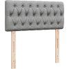 Box spring postel s matrací 90x200 cm textil [3289260] (Barva Černá)