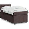 Box spring postel s matrací 90x200 cm textil [3289260] (Barva Černá)