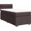 Box spring postel s matrací 90x200 cm textil [3289260] (Barva Černá)