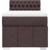 Box spring postel s matrací 90x200 cm textil [3289260] (Barva Černá)