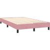 Box spring postel s matrací a LED 160x210 cm samet [3317084] (Barva Růžová)