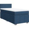 Box spring postel s matrací 90x200 cm textil [3286944] (Barva Světle šedá)