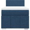 Box spring postel s matrací 90x200 cm textil [3286944] (Barva Světle šedá)