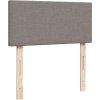 Box spring postel s matrací 90x200 cm textil [3286944] (Barva Světle šedá)