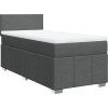 Box spring postel s matrací 90x200 cm textil [3286944] (Barva Světle šedá)