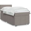 Box spring postel s matrací 90x200 cm textil [3286944] (Barva Světle šedá)