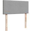 Box spring postel s matrací 90x200 cm textil [3286944] (Barva Světle šedá)