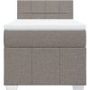 Box spring postel s matrací 90x200 cm textil [3286952] (Barva Tmavě šedá)