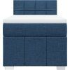 Box spring postel s matrací 90x200 cm textil [3286952] (Barva Tmavě šedá)