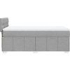 Box spring postel s matrací 90x200 cm textil [3286959] (Barva Tmavě šedá)