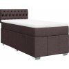 Box spring postel s matrací 90x200 cm textil [3286959] (Barva Tmavě šedá)