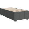 Box spring postel s matrací 90x200 cm textil [3286959] (Barva Tmavě šedá)