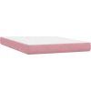 Box spring postel s matrací a LED 160x210 cm samet [3317177] (Barva Černá)