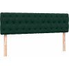 Box spring postel s matrací a LED 160x210 cm samet [3317177] (Barva Černá)