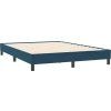 Box spring postel s matrací a LED 160x210 cm samet [3317177] (Barva Černá)