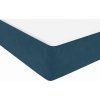 Box spring postel s matrací a LED 160x210 cm samet [3317177] (Barva Černá)