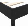 Box spring postel s matrací a LED 160x210 cm samet [3317177] (Barva Černá)