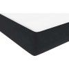 Box spring postel s matrací a LED 160x210 cm samet [3317177] (Barva Černá)