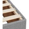 Box spring postel s matrací 90x200 cm textil [3286965] (Barva Světle šedá)