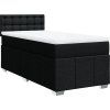 Box spring postel s matrací 90x200 cm textil [3286965] (Barva Světle šedá)