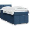 Box spring postel s matrací 90x200 cm textil [3286965] (Barva Světle šedá)