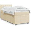 Box spring postel s matrací 90x200 cm textil [3286965] (Barva Světle šedá)