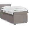 Box spring postel s matrací 90x200 cm textil [3286965] (Barva Světle šedá)