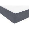 Box spring postel s matrací a LED 80x210 cm samet [3316669] (Barva Tmavě moddrá)