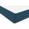 Box spring postel s matrací a LED 80x210 cm samet [3316669] (Barva Tmavě moddrá)