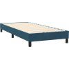 Box spring postel s matrací a LED 90x220 cm samet [3316719] (Barva Světle šedá)